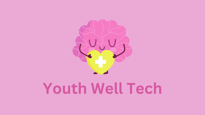 A thumbnail with a brain holding a heart with the caption youth well tech