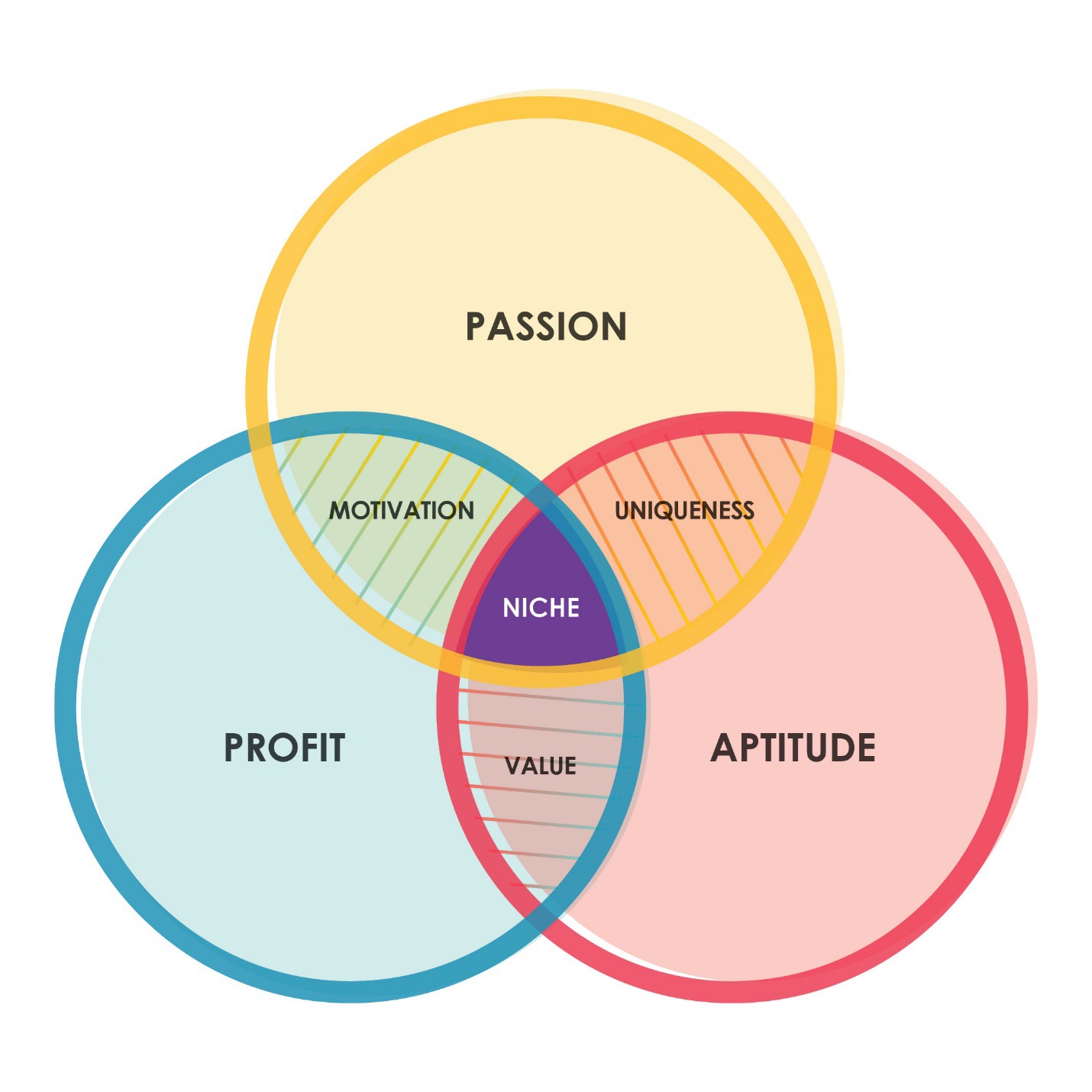 Passion profit and aptitude venn diagram